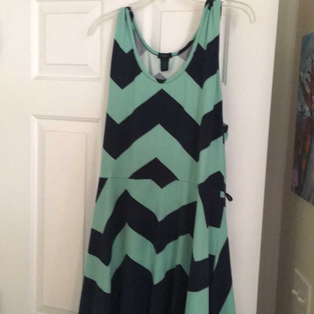 Chevron skater dress